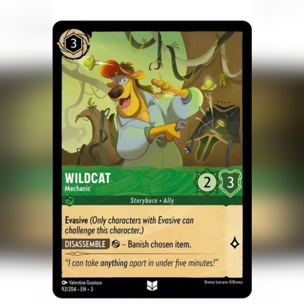 Wildcat 🔥 Talespin 🔥 Disney Lorcana Trading Card TCG